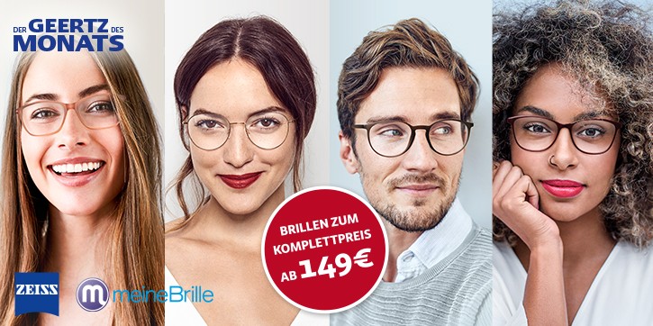 Geertz Optik-Traumpaar: ZEISS Gläser und modische Brillenfassung