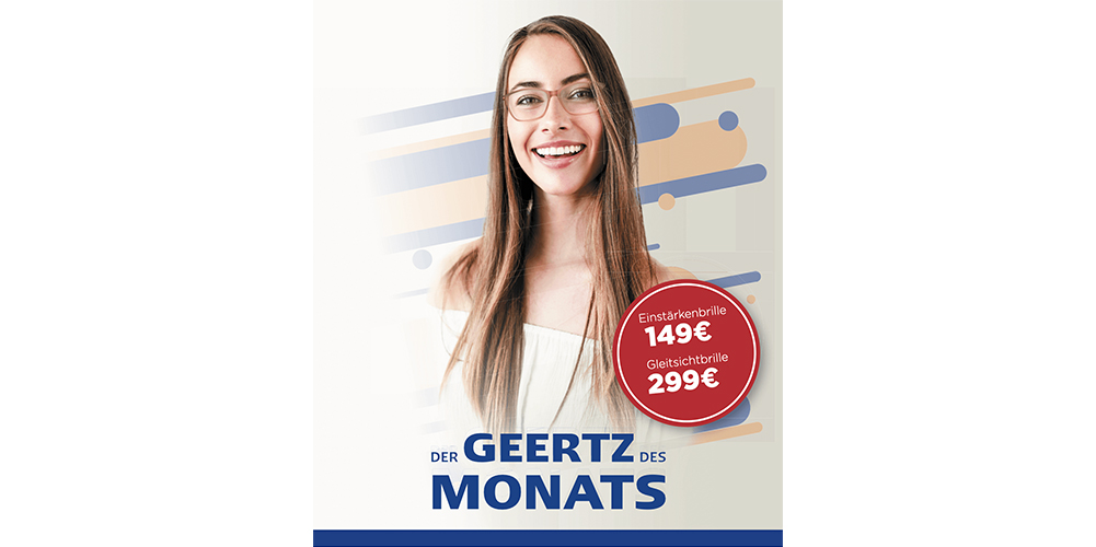 Neues Jahr – Neuer Look Mit den Festpreis-Brillen von Geertz!